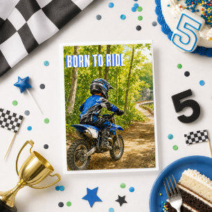 Geburtstagsgruß für Jungen mit Dirt Bike Motocross Karte