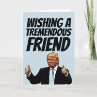GEBURTSTAGSGRUSS-KARTE FÜR DONALD TRUMP