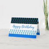 Geburtstagsgruß mit Polka-Punkten Karte (Vorderseite)