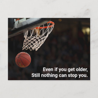 Geburtstagsgruß Postkarte: Basketballfreund Postkarte