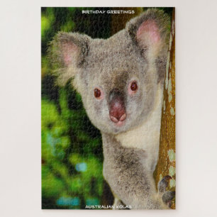 Geburtstagsgrüße australische Koalas Puzzle