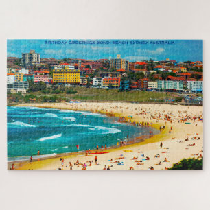 Geburtstagsgrüße Bondi Beach Sydney Australien Puzzle