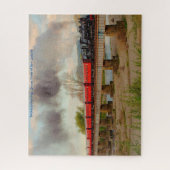 Geburtstagsgrüße Dampfzüge in Neuseeland Puzzle (Vertikal)