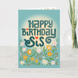 Geburtstagsgrüße für ihre Schwester niedlich ist B Karte