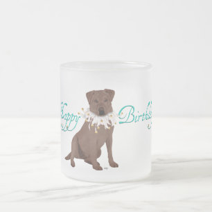 Geburtstagsgrüße für Labrador Retriever Mattglastasse