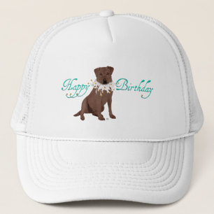 Geburtstagsgrüße für Labrador Retriever Truckerkappe