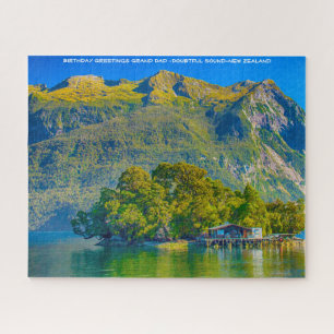 Geburtstagsgrüße Großvater - Doubtful Sound - NZ Puzzle