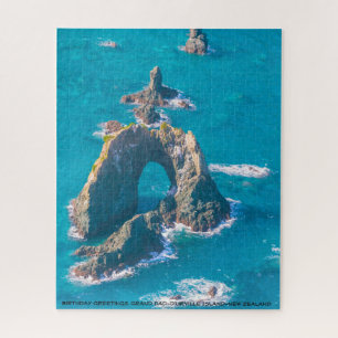 Geburtstagsgrüße Großvater-D'Urville Island-NZ Puzzle