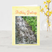 Geburtstagsgrüße Karte (Gelbe Blume)