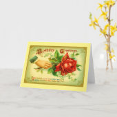 Geburtstagsgrüße Karte (Gelbe Blume)