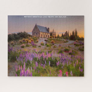 Geburtstagsgrüße Lake Tekapo Neuseeland Puzzle