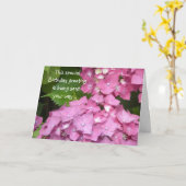 Geburtstagsgrüße Pink Hydrangeas Karte (Gelbe Blume)