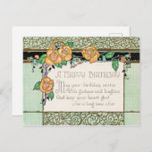 Geburtstagsgrüße Postkarte (Vorne/Hinten)