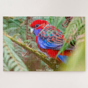 Geburtstagsgrüße Rosella-Papagei Puzzle