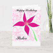 Geburtstagsgrüße Schwester Karte (Vorderseite)