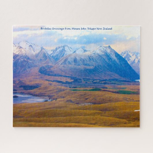 Geburtstagsgrüße vom Mount John Tekapo Puzzle (Horizontal)