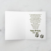 Geburtstagsgrüße von PET - PAW IMPRESSIONEN Karte (Innenseite)