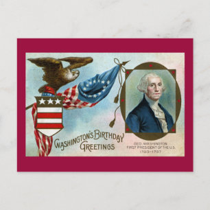 Geburtstagsgrüße Washingtons Postkarte
