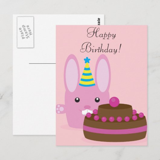 Geburtstagshaus Postkarte (Vorne/Hinten)