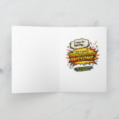 Geburtstagsheld - Comic Buch Karte (Innenseite)