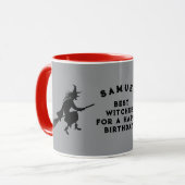 Geburtstagshexe der Kinder Tasse (Vorderseite Links)