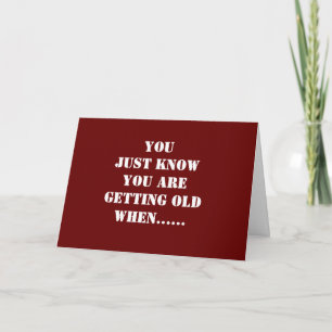 **GEBURTSTAGSHUMOR FÜR DEINEN ALTEN* GEBURTSTAG KARTE