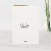 Geburtstagshund mit Pappschild Karte (Rückseite)