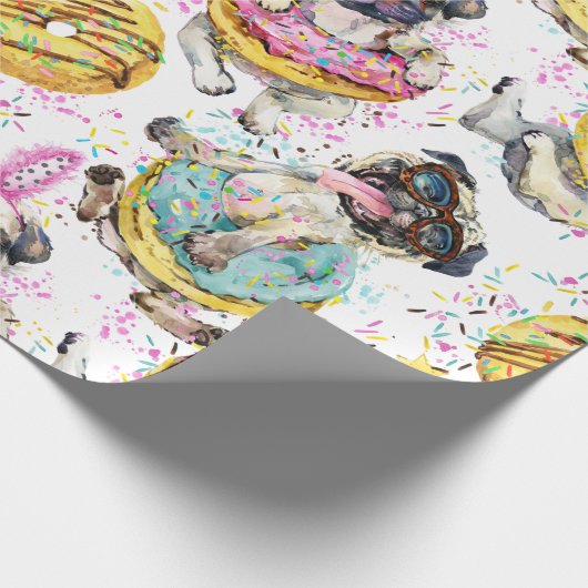 Geburtstagshunde Geschenkpapier (Ecke)