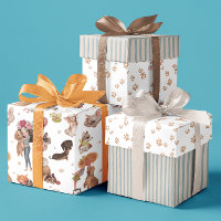Geburtstagshunde Wrapping Paper Sheets