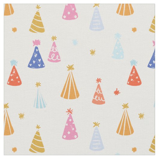 Geburtstagshut  stoff (Nahaufnahme)