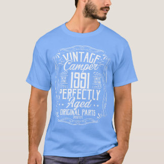 Geburtstagsidee 1991 Camper Pfadfinder Camping 199 T-Shirt