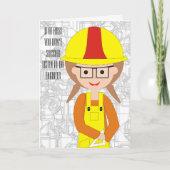 Geburtstagsingenieur Karte (Vorderseite)