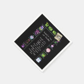 Geburtstagsjahr 1972 Party Paper Napkin Serviette (Ecke)