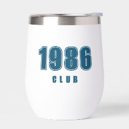 Geburtstagsjahr, benutzerdefinierte blaue Trendtyp