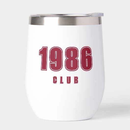 Geburtstagsjahr, Sonderburgund, trendige Typografi (Links)