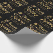 GeburtstagsJAHRE IM MAKING-Script Personalisiert Geschenkpapier (Ecke)