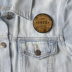 Geburtstagsjubiläum 1975 Vintage Button