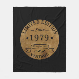 Geburtstagsjubiläum 1979 Vintage Fleecedecke