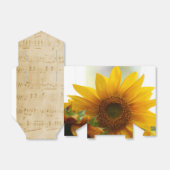 Geburtstagsjubiläum Sunflower Favor Box Geschenkschachtel (Ungefaltet)