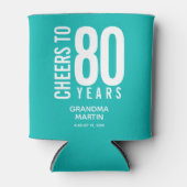 Geburtstagsjubiläum Türkis Dosenkühler (Vorderseite)