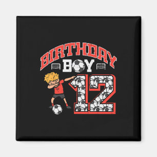 Geburtstagsjunge 12 Fußball Dab 12 Jahre alter Bda Magnet