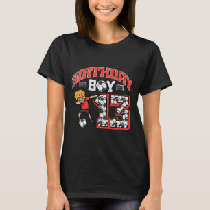 Geburtstagsjunge 13 Fußball Dab 13 Jahre alter Bda T-Shirt