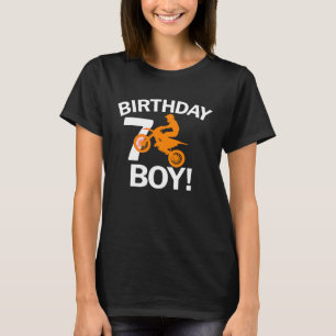 Geburtstagsjunge Alter 7 MX Dirt Bike Motocross 7 T-Shirt
