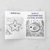 Geburtstagsjunge am See personalisieren Dankeskarte (Innenseite)