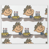 Geburtstagsjunge Geschenkpapier (Flach)