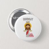 Geburtstagsjunge jesus Weihnachten Button (Vorne & Hinten)