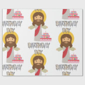 Geburtstagsjunge jesus Weihnachten Geschenkpapier (Flach)