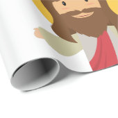 Geburtstagsjunge jesus Weihnachten Geschenkpapier (Rolleneckpunkt)