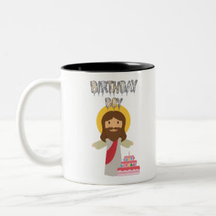 Geburtstagsjunge jesus Weihnachten Zweifarbige Tasse