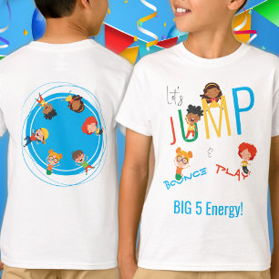 Geburtstagsjunge Jump Bounce Play Trampolin T-Shirt
